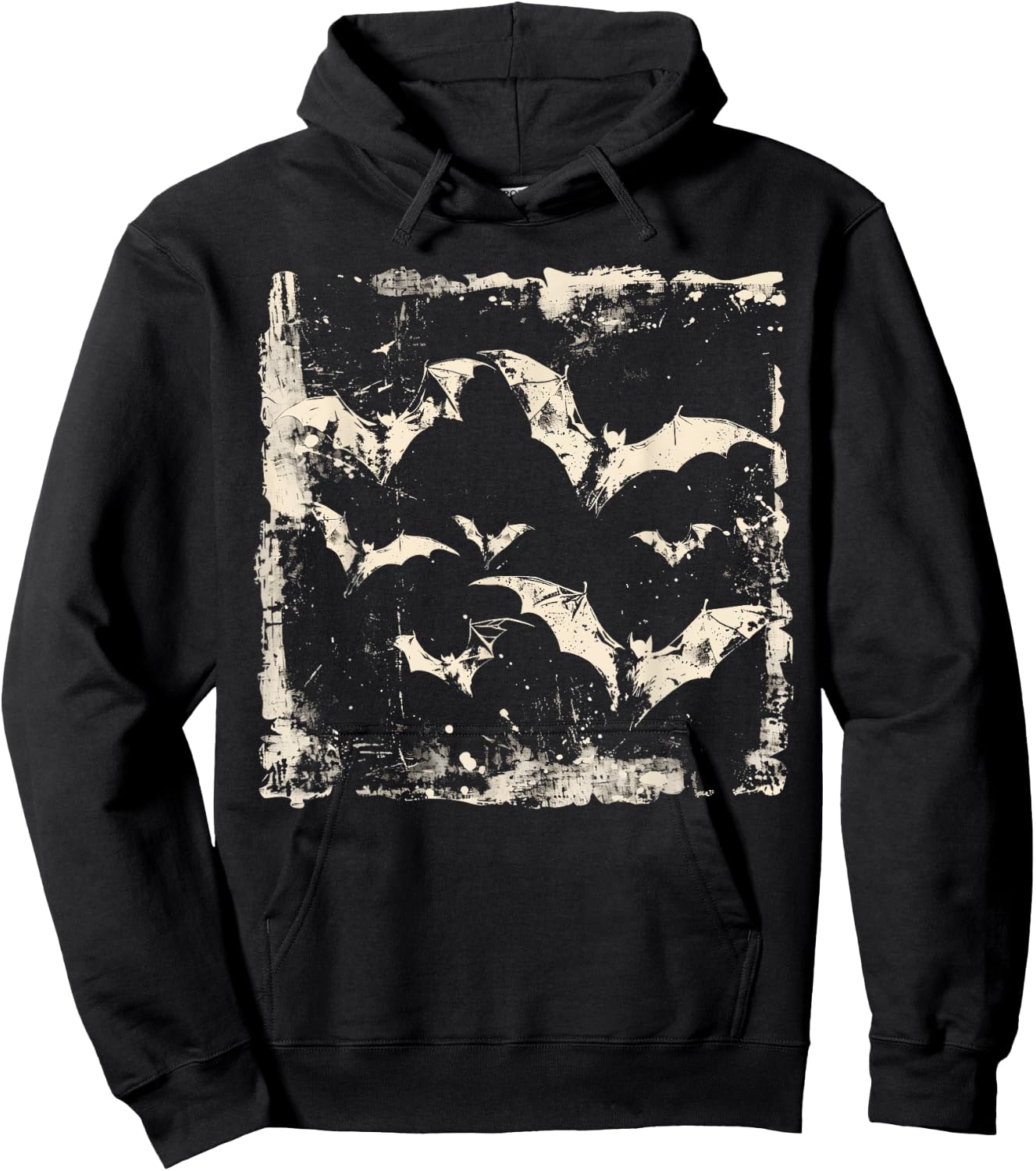 Bats Vampire Horror Spooky Scary Halloween Goth Aesthetic Hoodie - Hoodie | Black