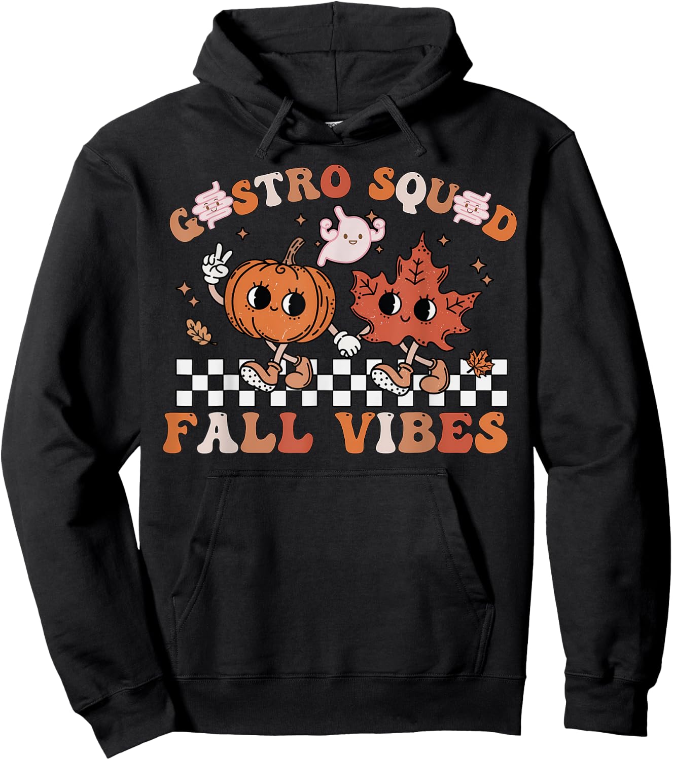 Gastro Squad Halloween Fall Vibes Gastro Crew Endoscopy Hoodie - Hoodie | Black
