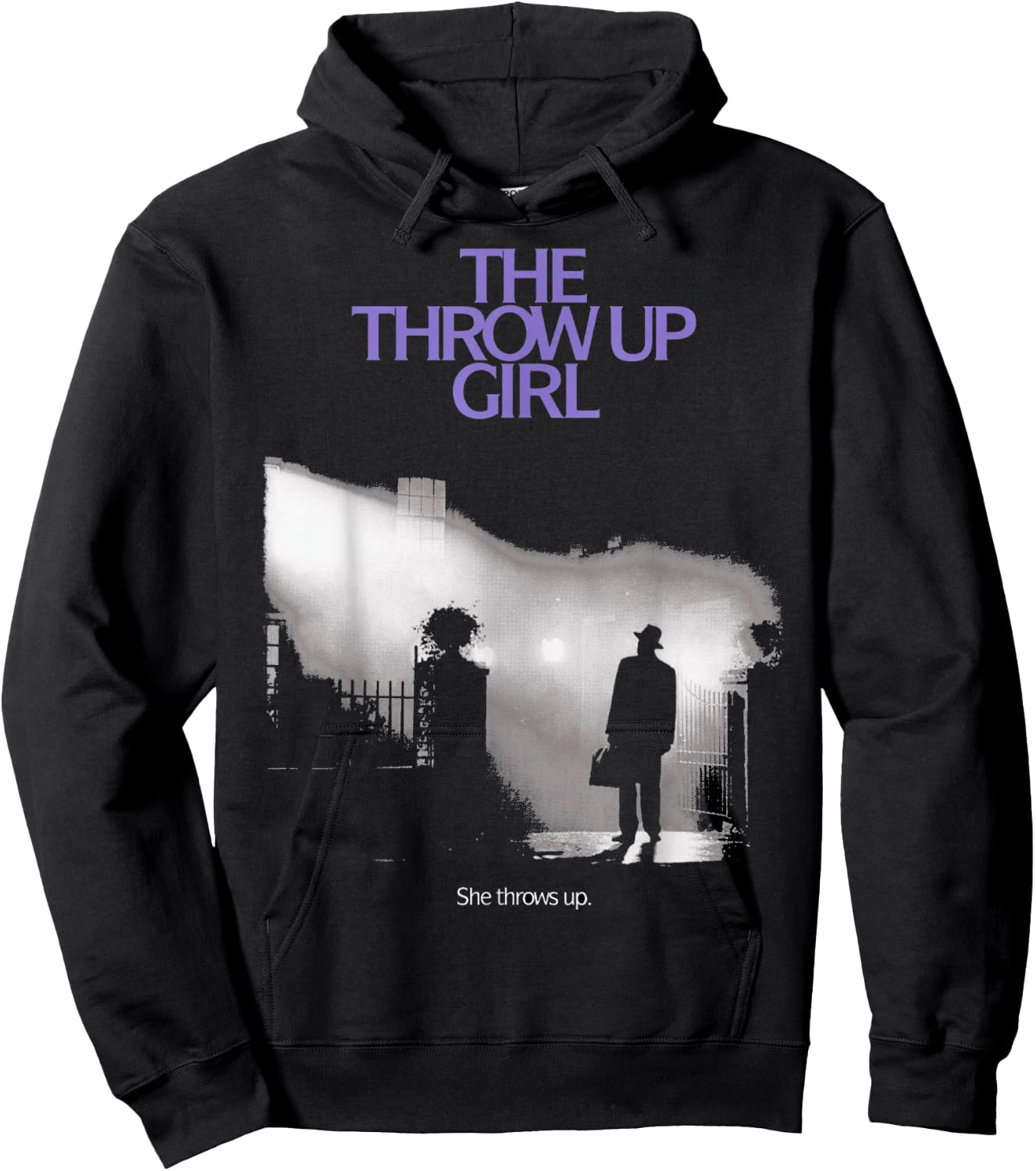 The Throw Up Girl Hoodie - Hoodie | Black