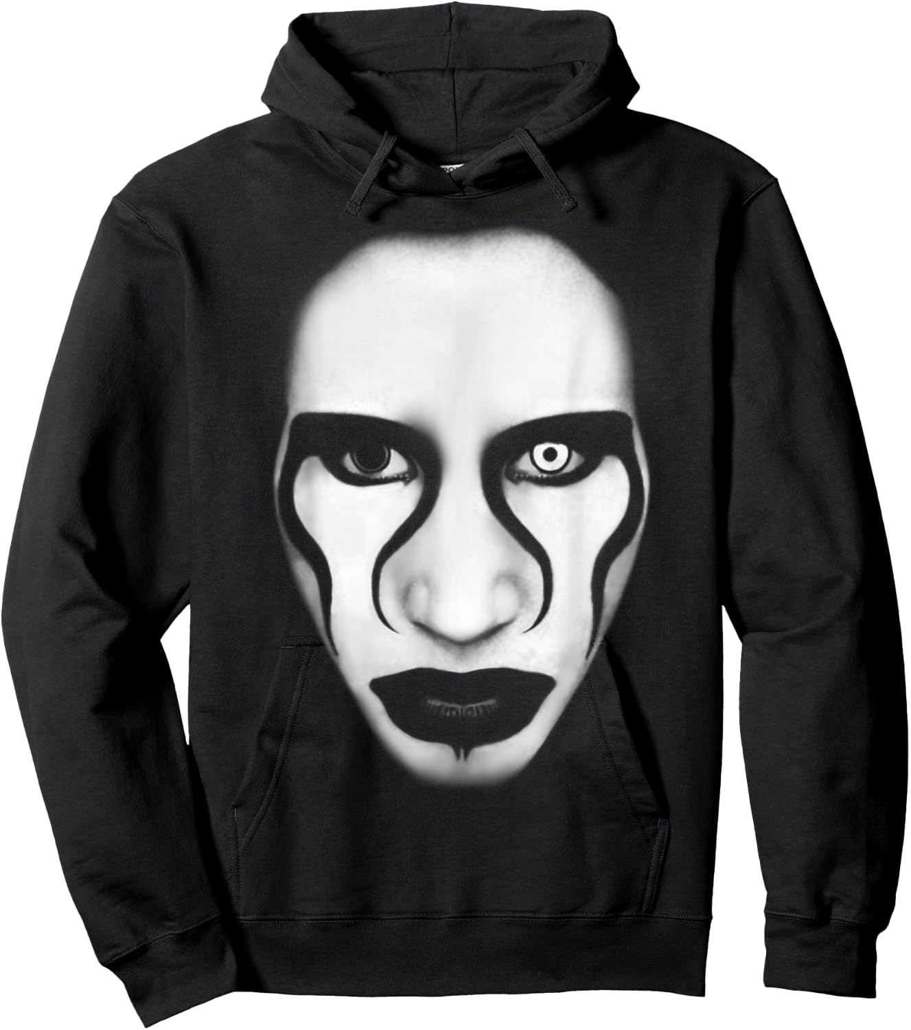 Marilyn Manson – Face And Flag Hoodie - Hoodie | Black