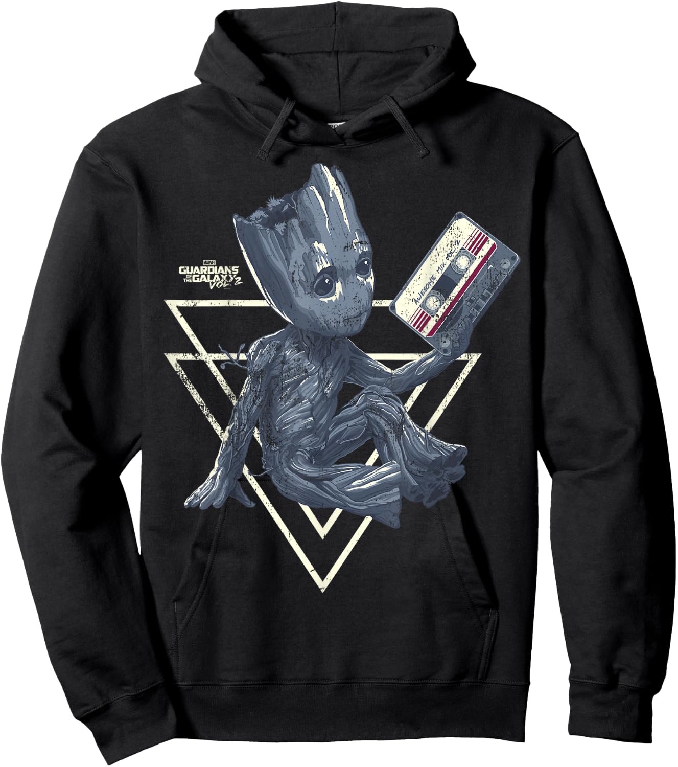 Marvel Guardians of the Galaxy Vol. 2 Groot Mixtape Sketch Hoodie - Hoodie | Black