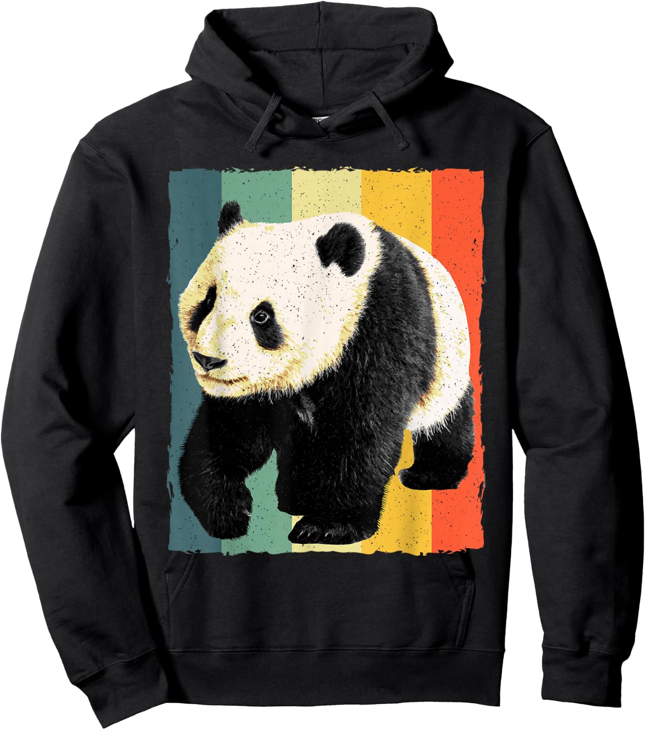 Panda Design Women Kids Giant Panda Bear Lover Panda Hoodie - Hoodie | Black