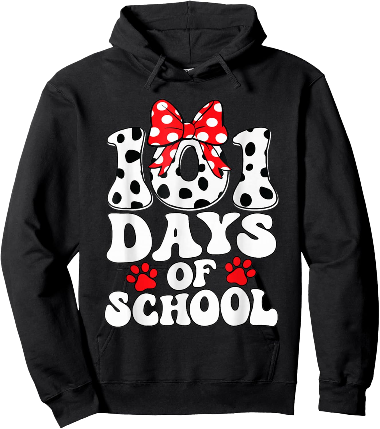 Happy 101 Days of School Funny Student Teacher Kids Hoodie - Hoodie | Black