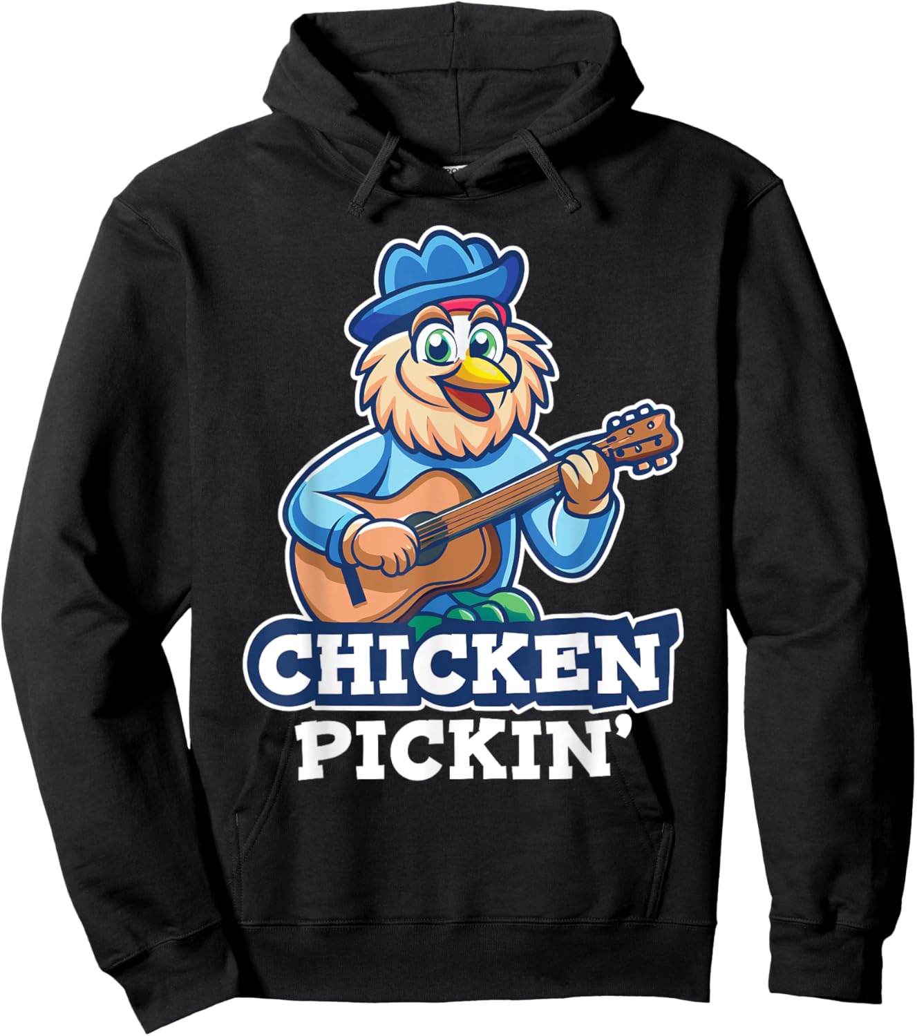 Chicken Pickin' Guitar Player Country Music Honky Tonk Music Hoodie - Hoodie | Black