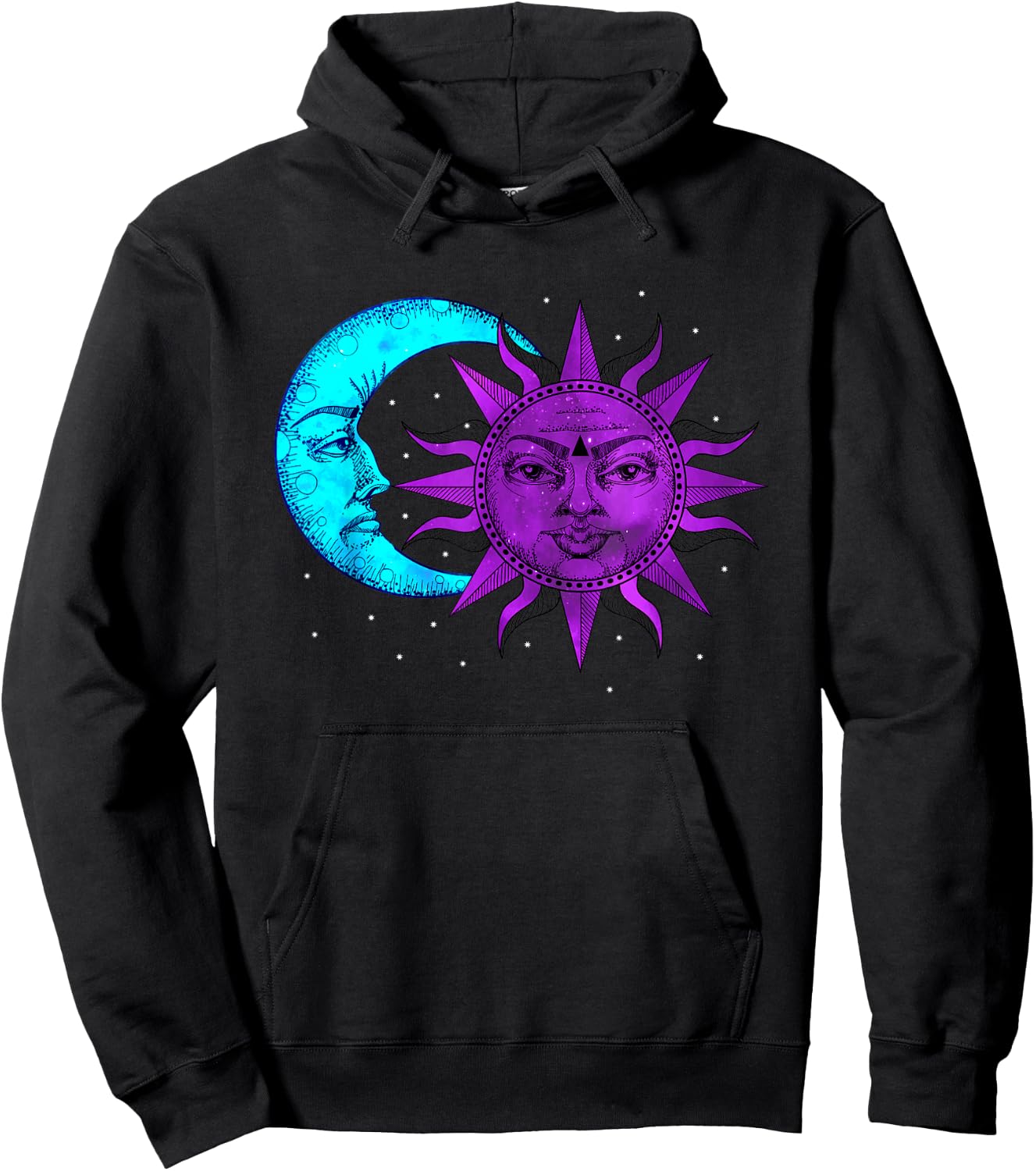 Moon and Sun Astronomy Hoodie - Hoodie | Black