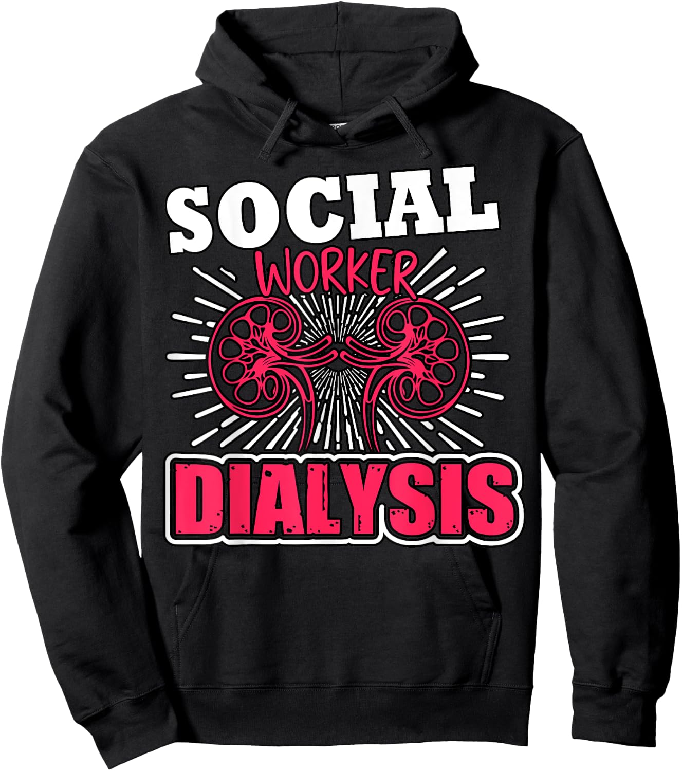 Dialysis Social Worker Kidney Health Advocate Nephrology Hoodie - Hoodie | Black