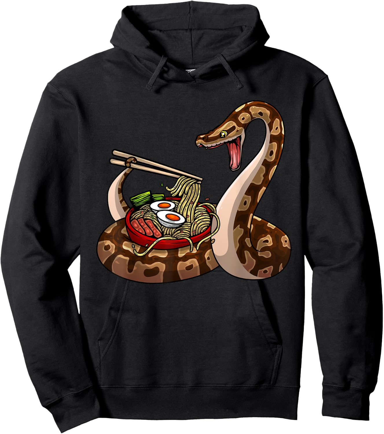 Funny Ball Python Art Women Snake Ball Python Lover Hoodie - Hoodie | Black