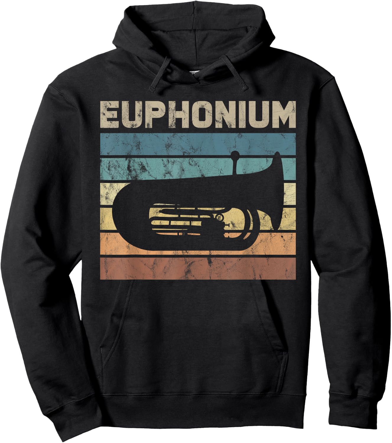 Euphonium Music Musician Baritone Hoodie - Hoodie | Black