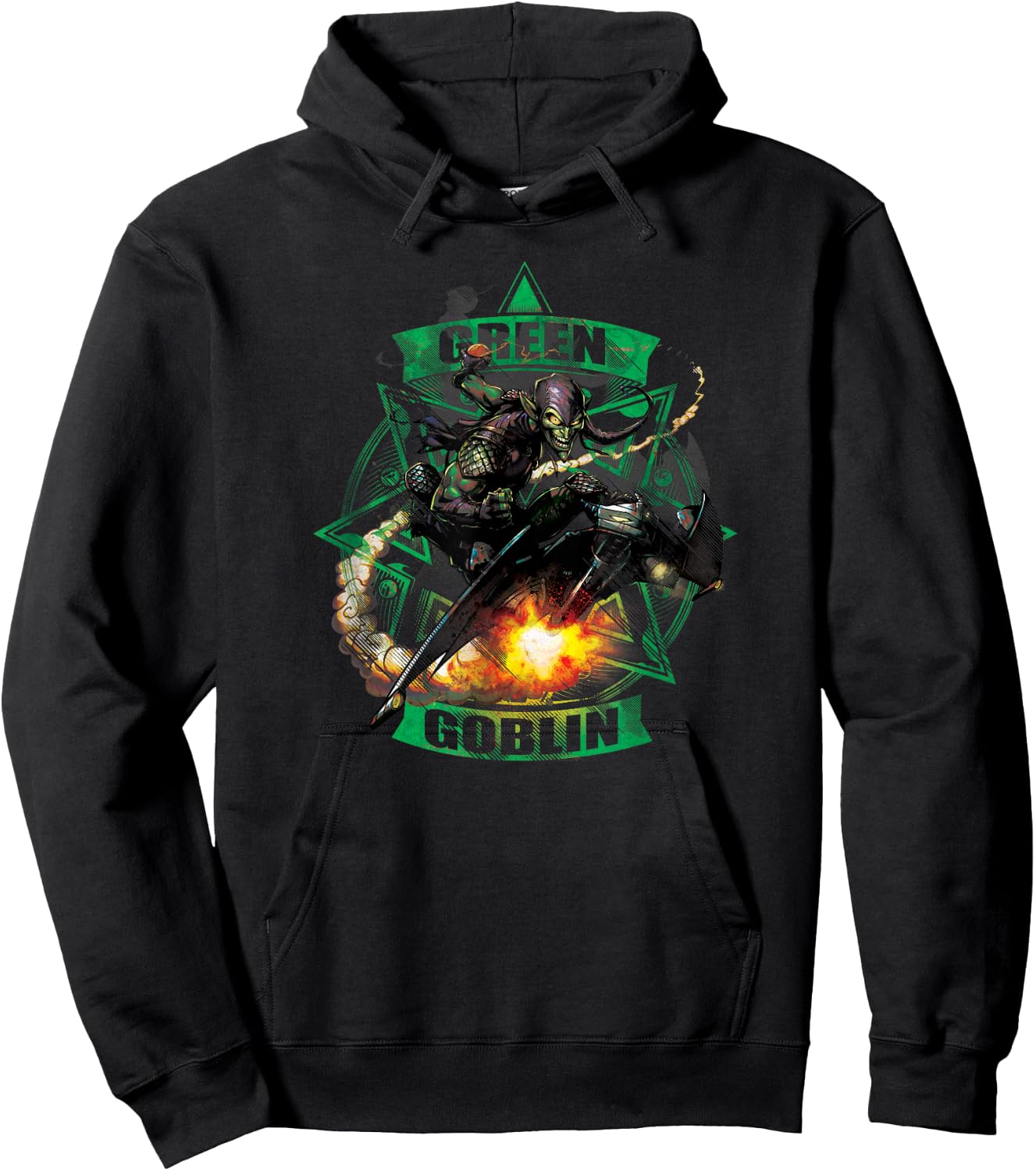 Marvel Green Goblin Glider Pumpkin Bomb Hoodie - Hoodie | Black