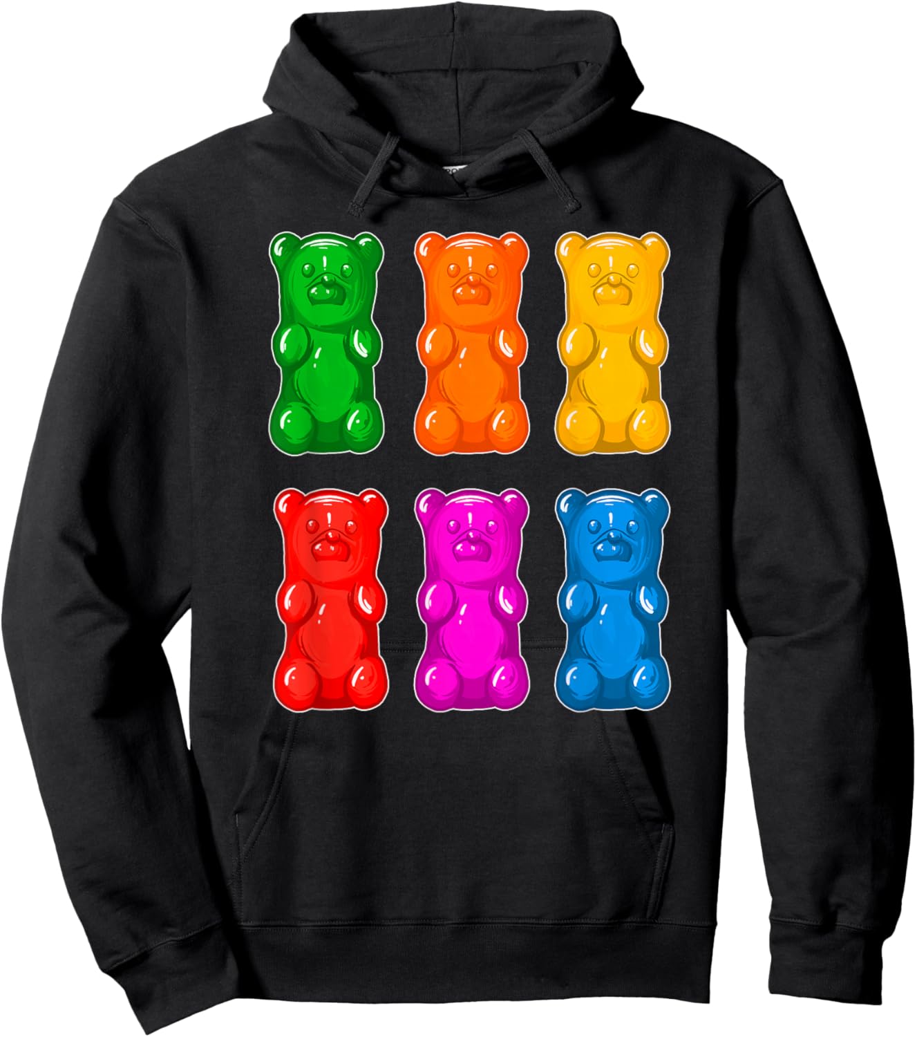 Gummy Bears for Adult and Youth Hoodie - Hoodie | Black