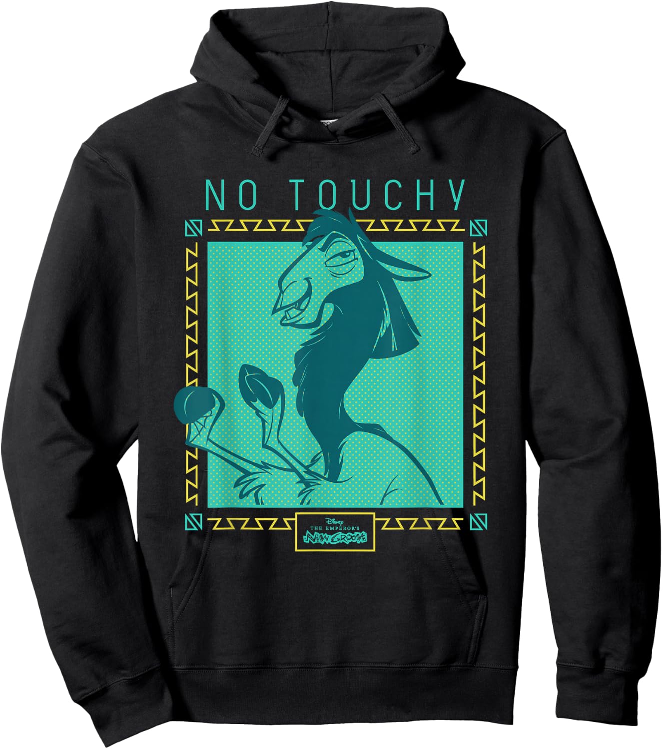 Disney The Emperor's New Groove Llama No Touchy Hoodie - Hoodie | Black