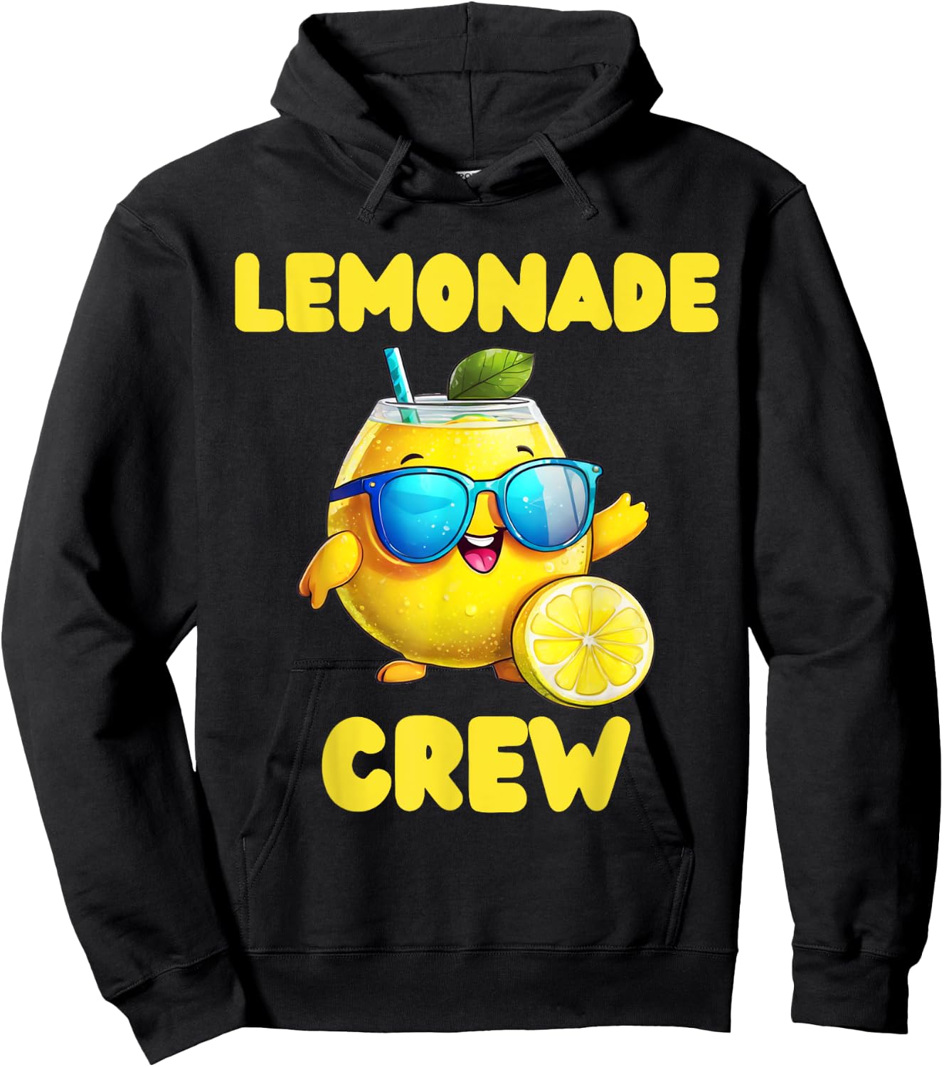 Lemonade Crew Lemon Sunglasses Juice Summer Women Kids Hoodie - Hoodie | Black
