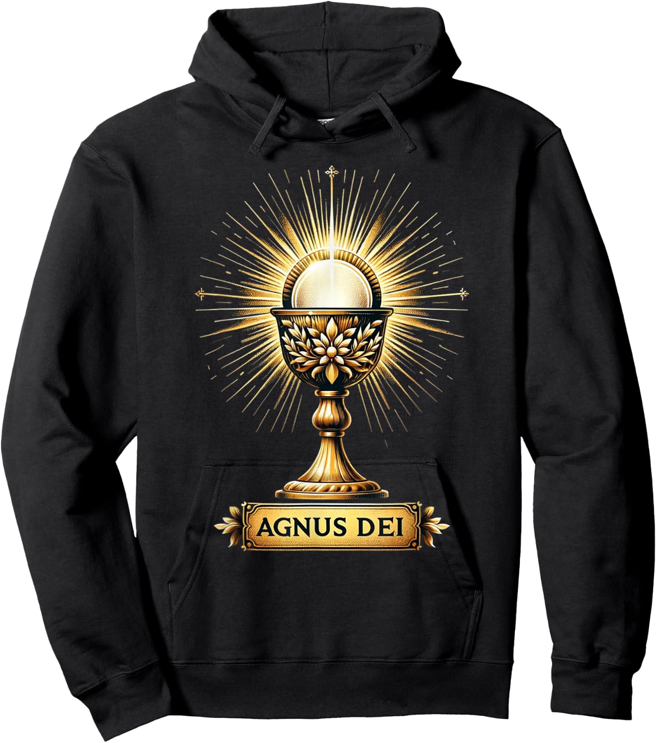 Eucharistic Consecration Traditional Latin Mass Catholic Hoodie - Hoodie | Black