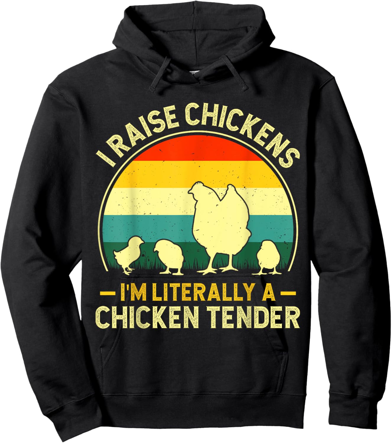 I Raise Chickens Women Chicks Chicken Tender Farmer Hoodie - Hoodie | Black