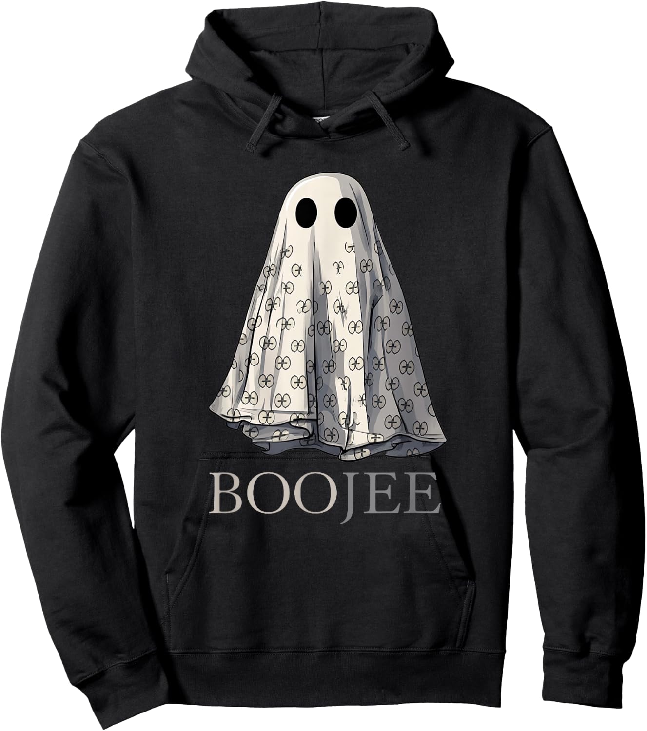 Boo Jee Ghost | Boujee Halloween Costume Trick Or Treat Hoodie - Hoodie | Black