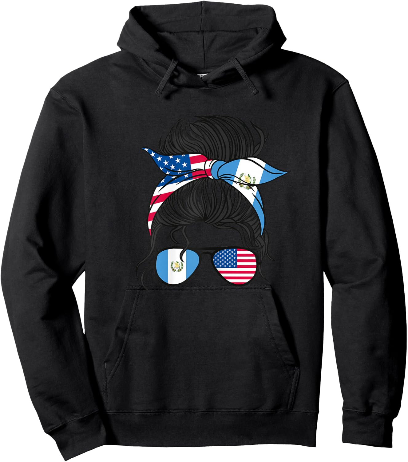 American guatemalan Girl Hoodie - Hoodie | Black