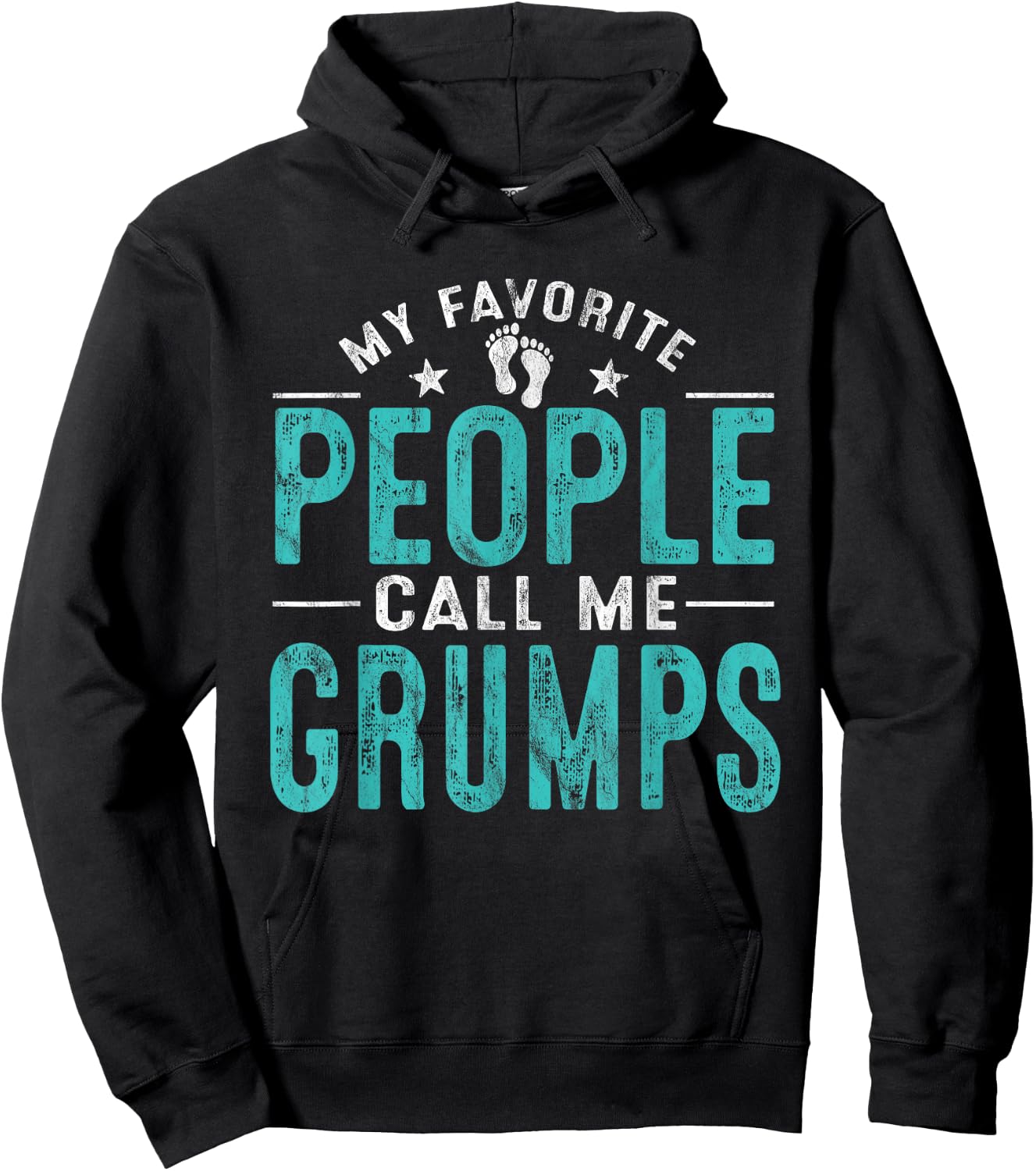 My Favorite People Call Me Grumps Vintage Funny Grumps Hoodie - Hoodie | Black