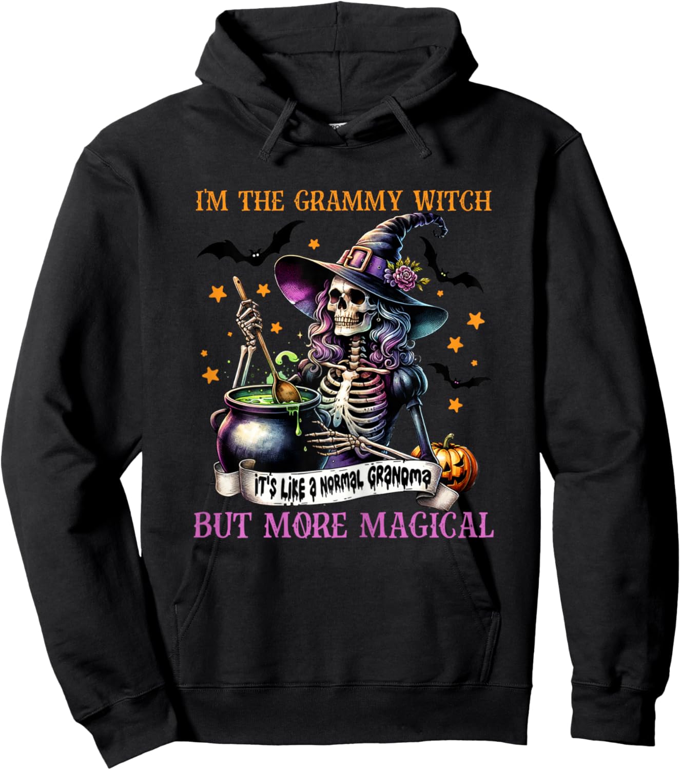 I'm The Grammy Witch Like A Normal Grandma But More Magical Hoodie - Hoodie | Black