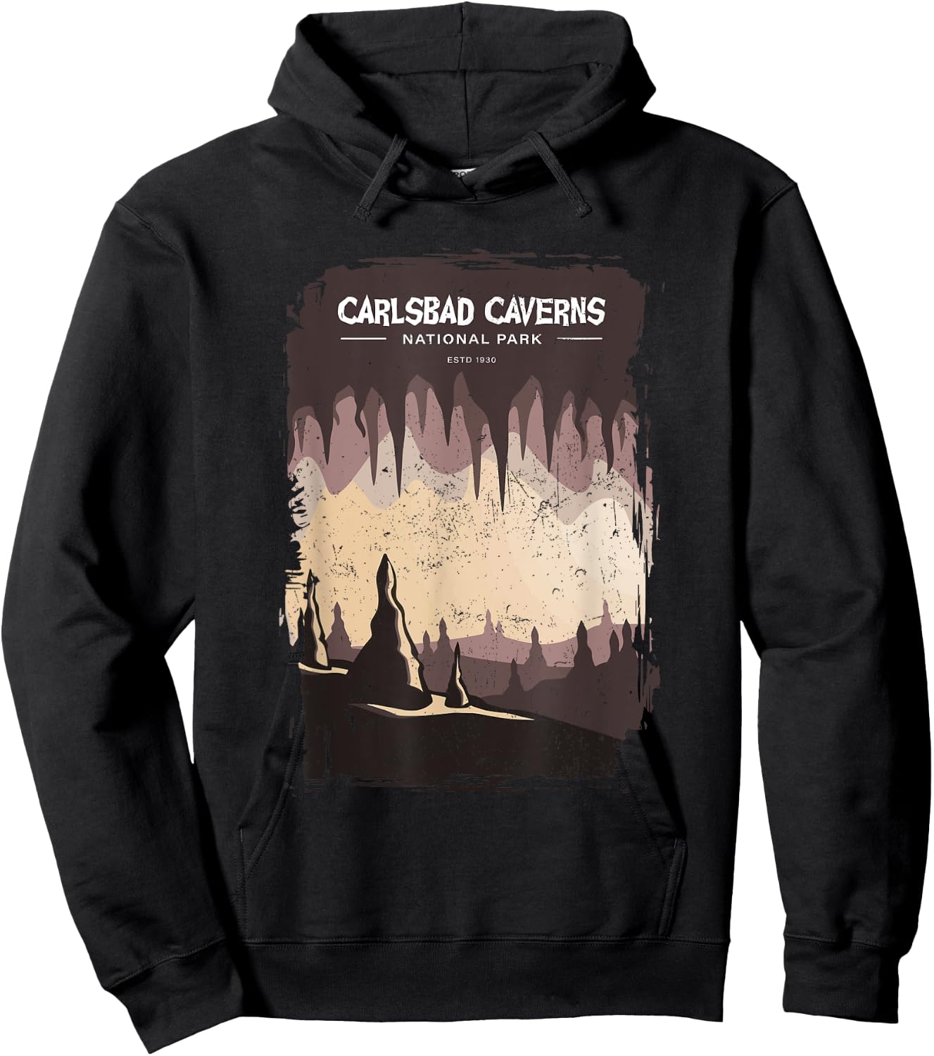 Carlsbad Caverns US National Park New Mexico Vintage Hoodie - Hoodie | Black