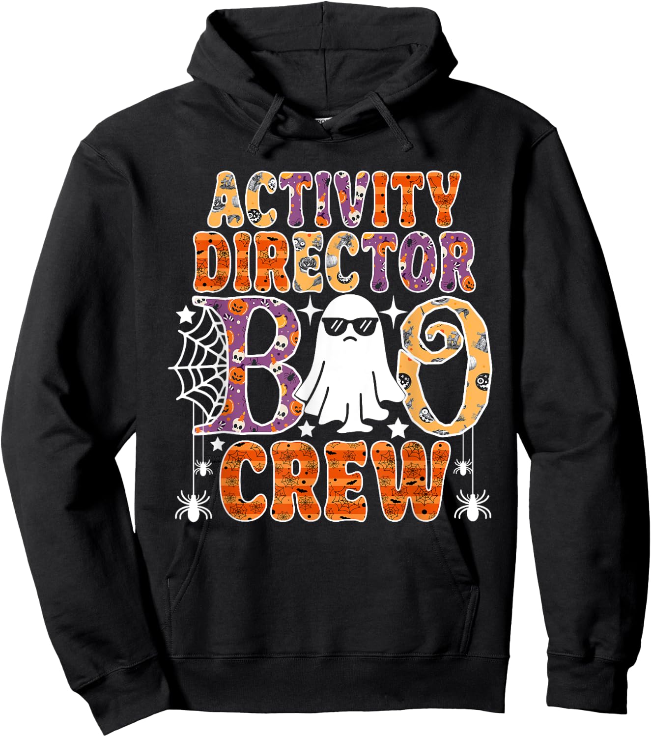Activity Director Boo Crew Funny Halloween Costume Hoodie - Hoodie | Black
