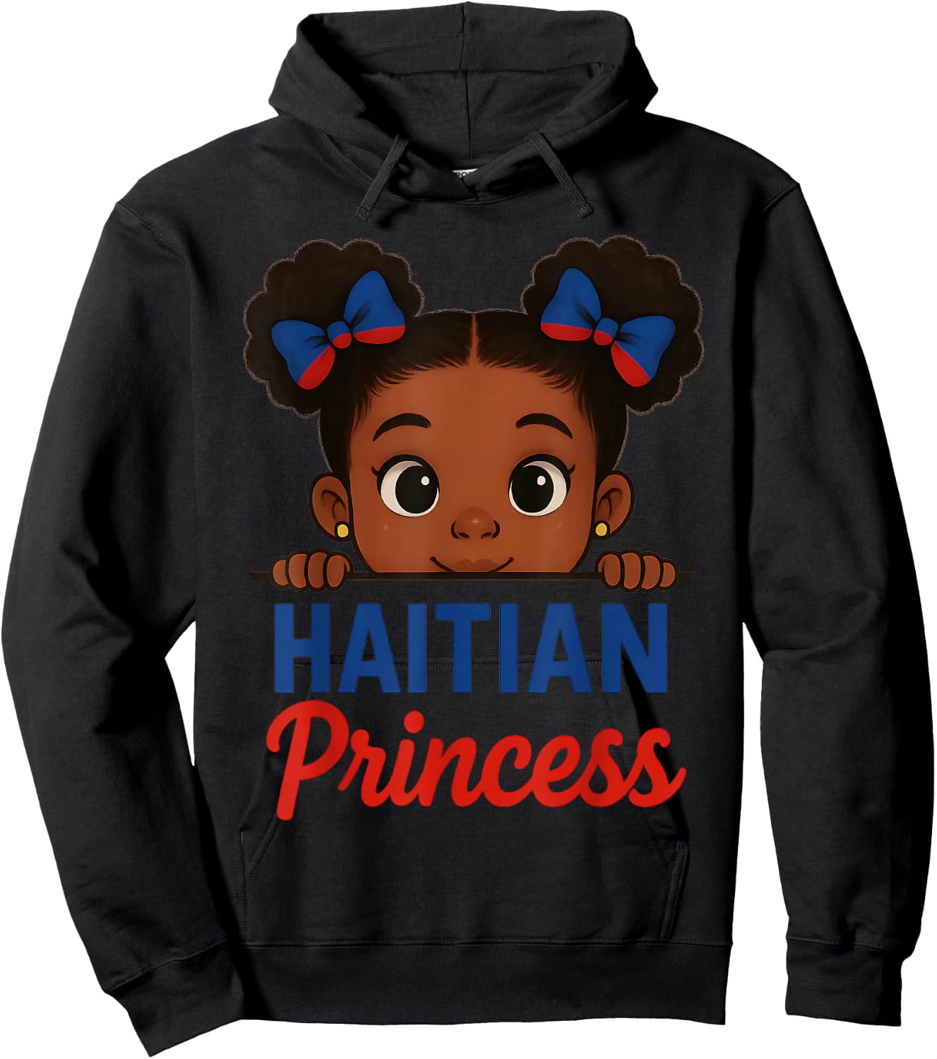 Haitian Princess Haiti Flag Black Girls Melanin Women Hoodie - Hoodie | Black