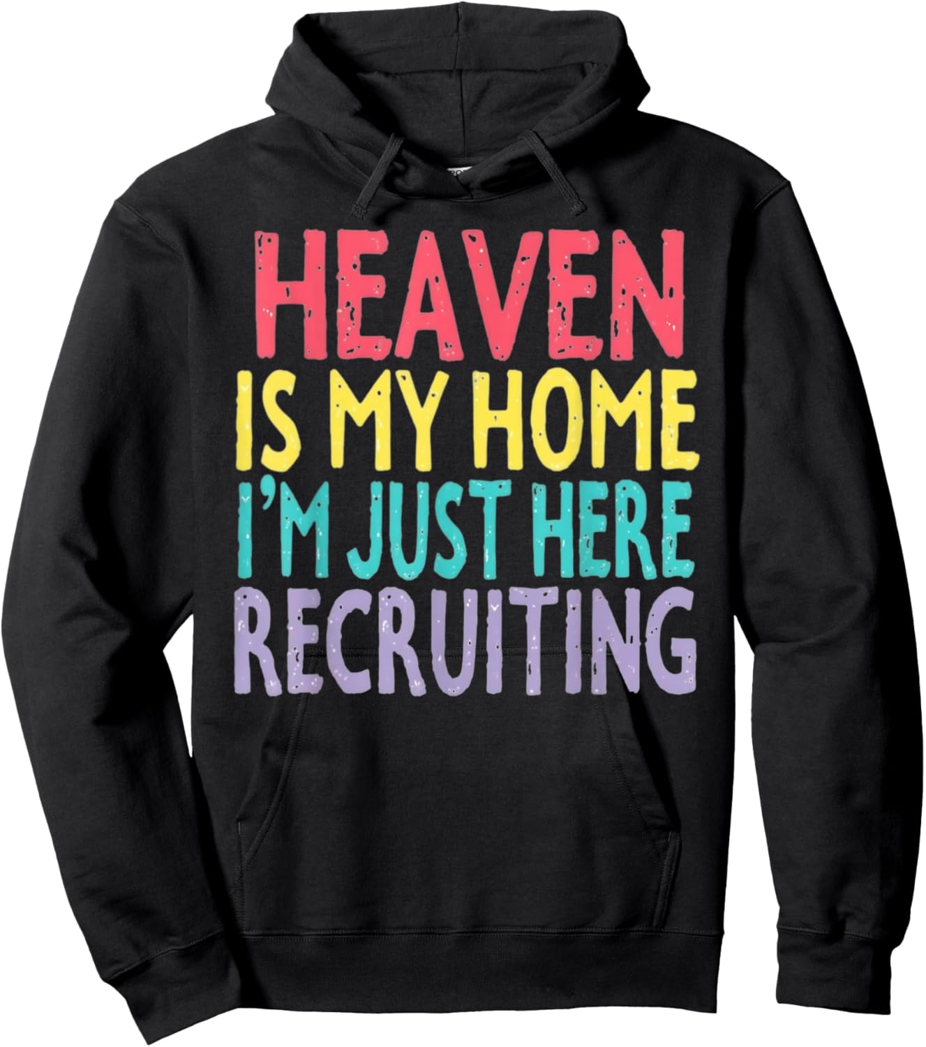 Heaven Is My Home Inspirational Spiritual Inspiration Hoodie - Hoodie | Black