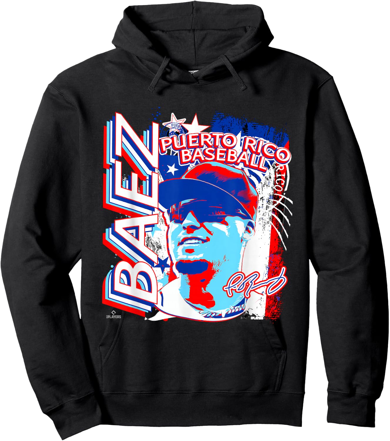 Javier Baez International Baseball Puerto Rico MLBPA Hoodie - Hoodie | Black