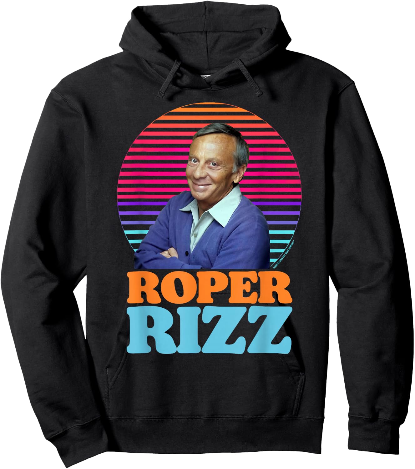 Roper Rizz Funny Three's Company Mr Roper Stanley Hoodie - Hoodie | Black