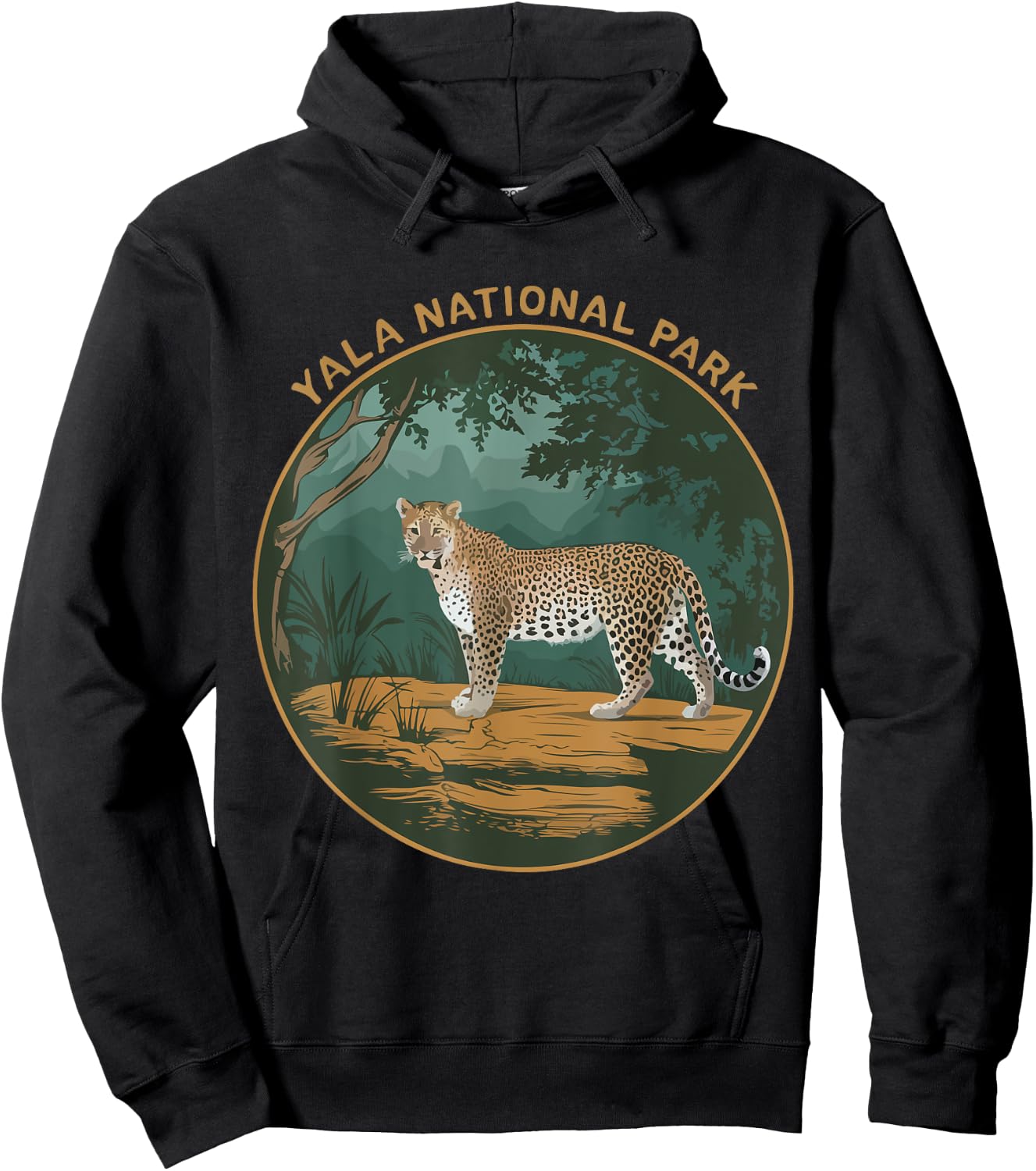 Leopards Yala National Park Souvenir Sri Lanka Wildlife Hoodie - Hoodie | Black