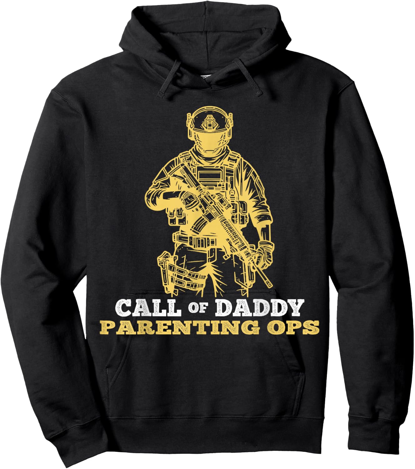 Fathers Day Call of Daddy Parenting Ops Gamer Dads Hoodie - Hoodie | Black