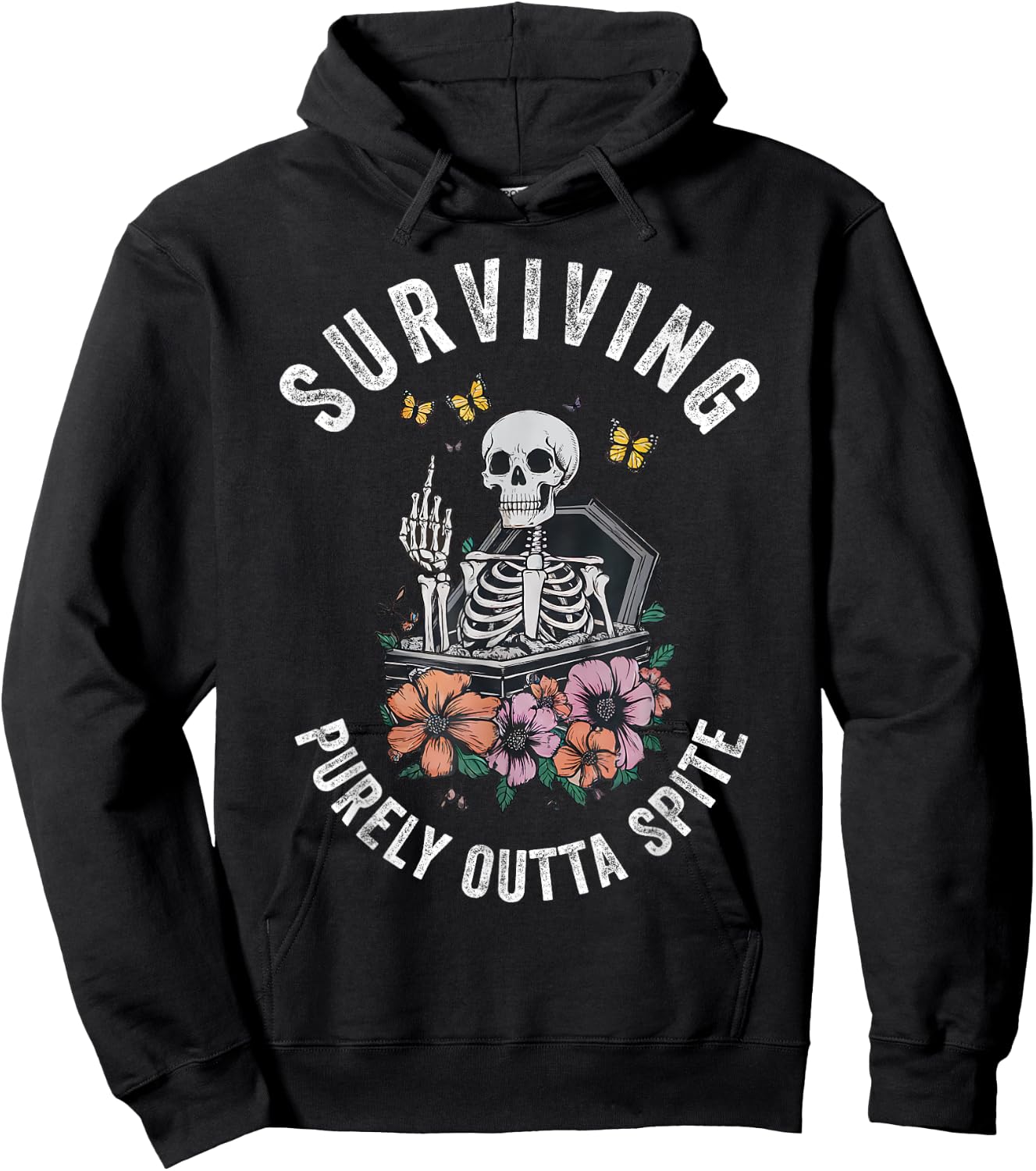 Surviving Purely Out Of Spite Hoodie - Hoodie | Black