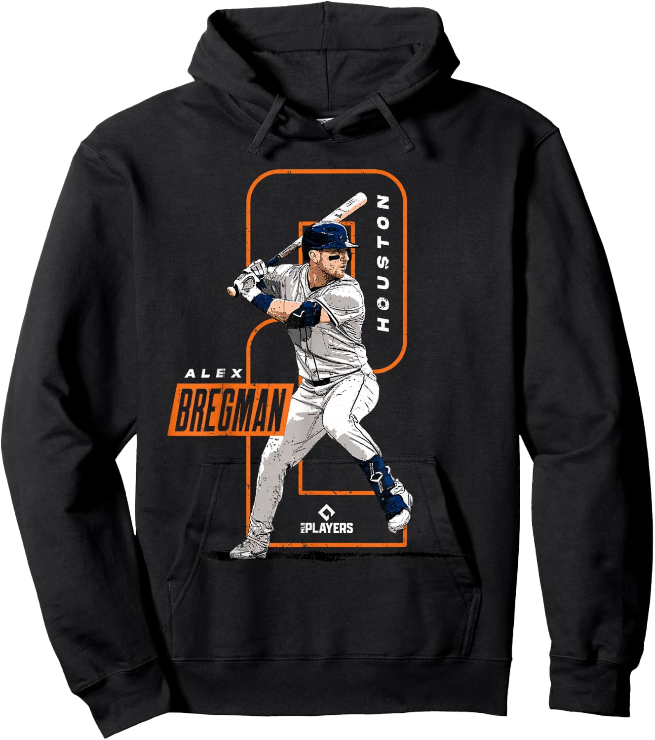 Alex Bregman | Houston Baseball MLB Players | MLBBRE4061 Hoodie - Hoodie | Black