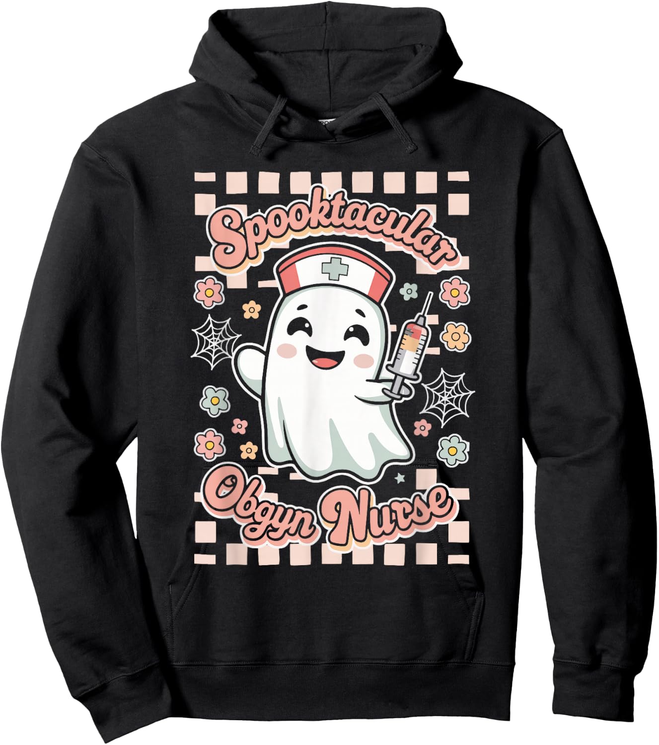 Spooktacular OBGYN Nurse Gynecologist Obstetrics Hoodie - Hoodie | Black