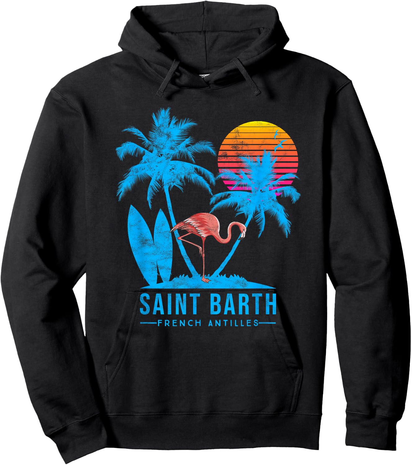 St Barth French antilles Caribbean holidays Hoodie - Hoodie | Black