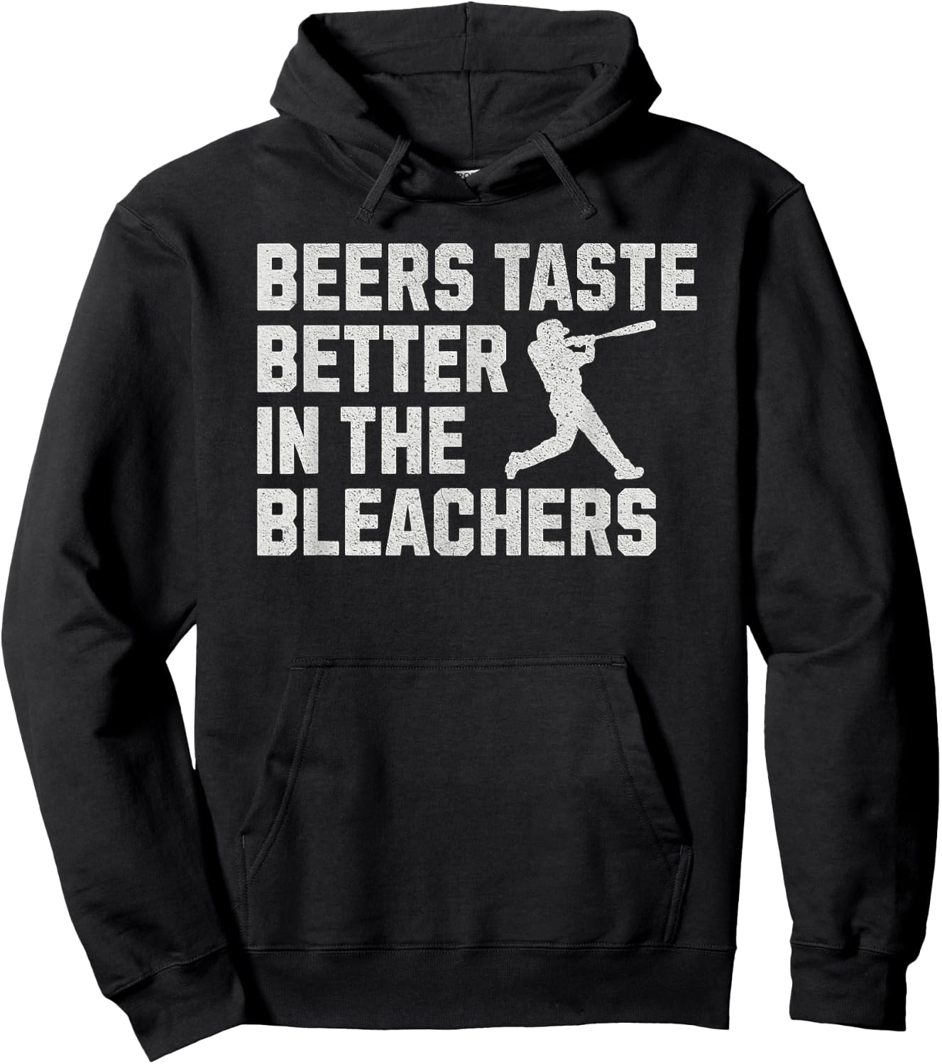 Funny Baseball Beers Taste Better In The Bleachers Hoodie - Hoodie | Black
