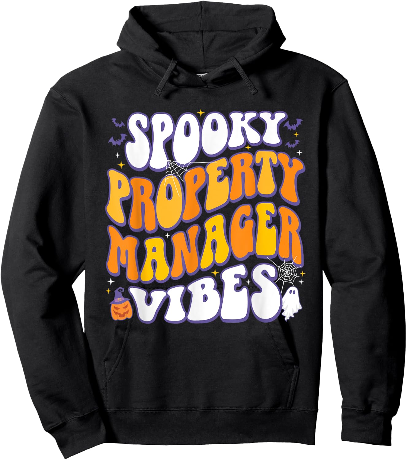 Spooky Property Manager Vibes Halloween Hoodie - Hoodie | Black