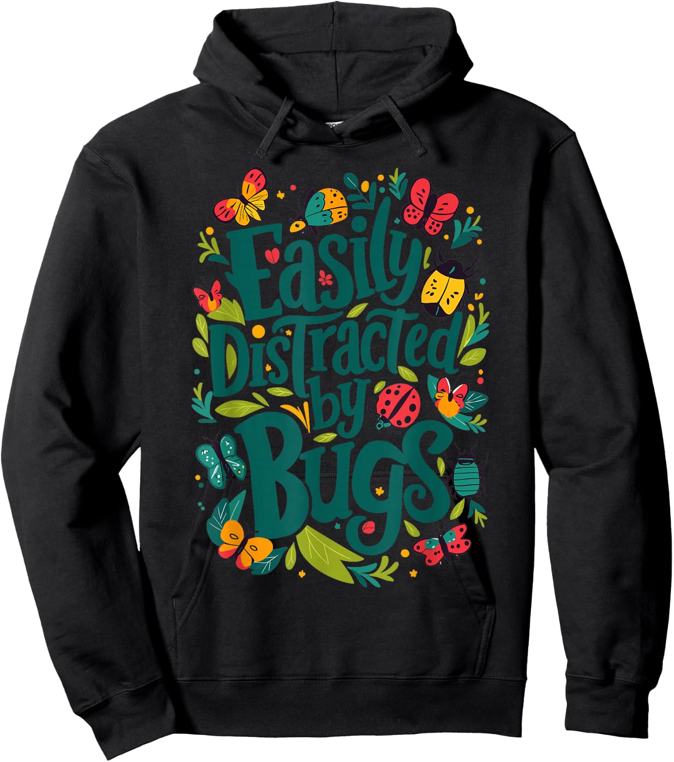 Easily distracted by Bugs Hoodie - Hoodie | Black