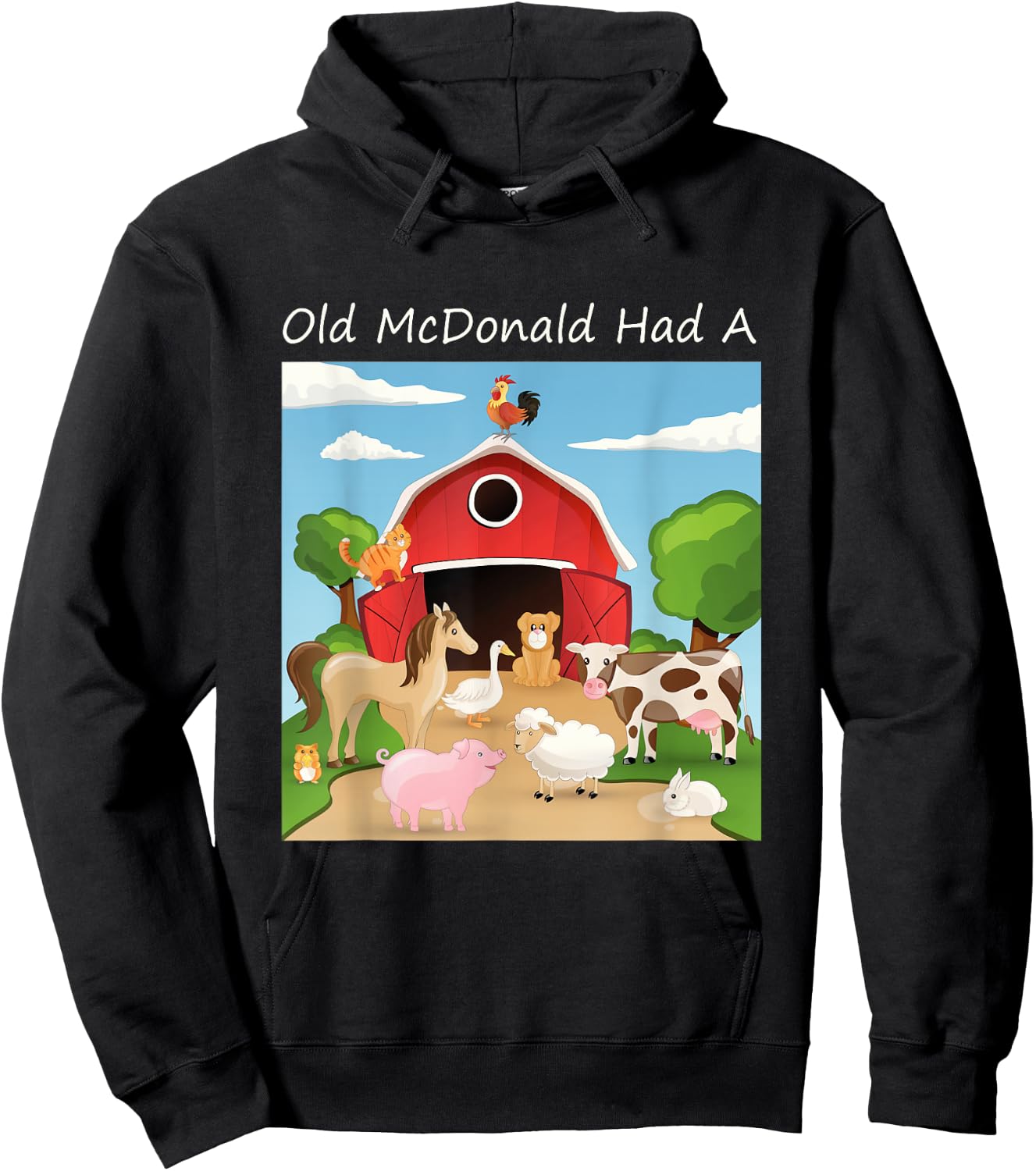"Old McDonald had a Farm" for Farmers Hoodie - Hoodie | Black