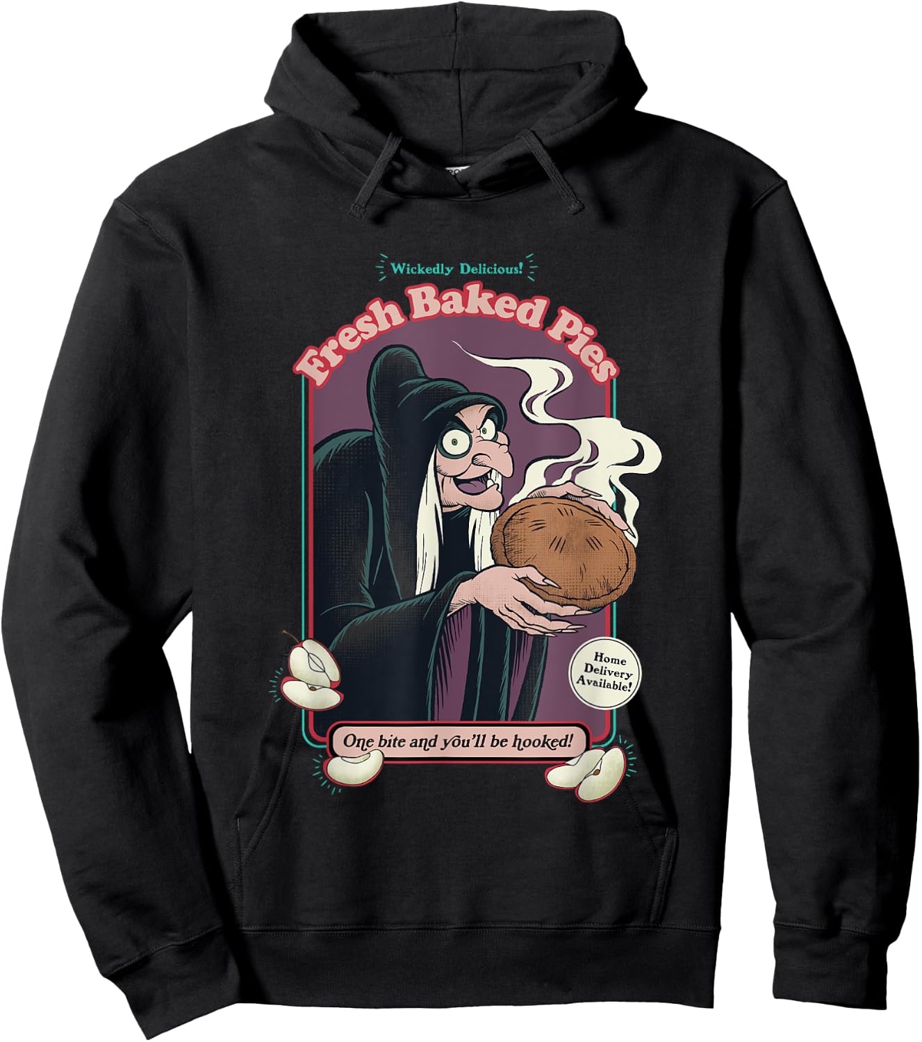 Disney Villains Evil Queen One Bite And You'll Be Hooked! Hoodie - Hoodie | Black