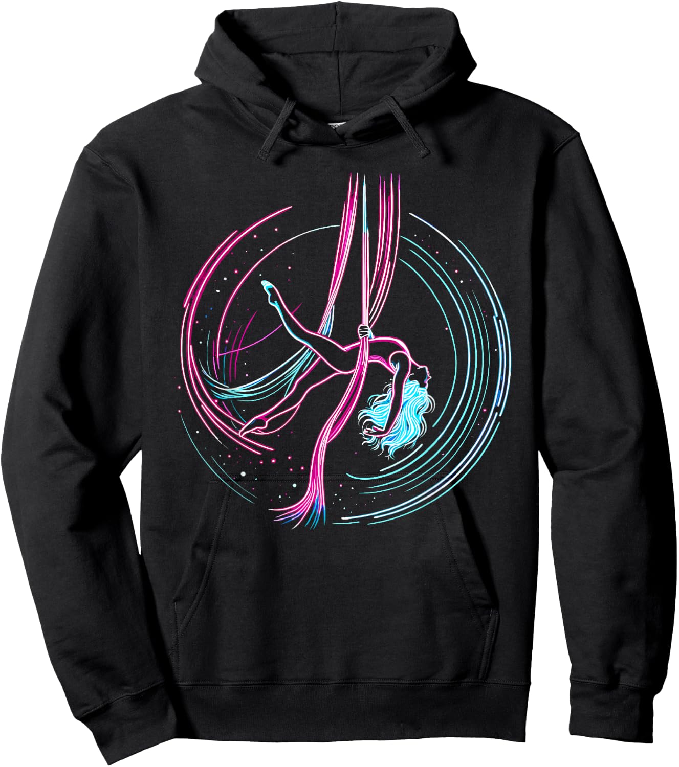 Aerial Yoga Gift An Aerialist -Adult Yoga Black Short Sleeve Small Hoodie - Hoodie | Black