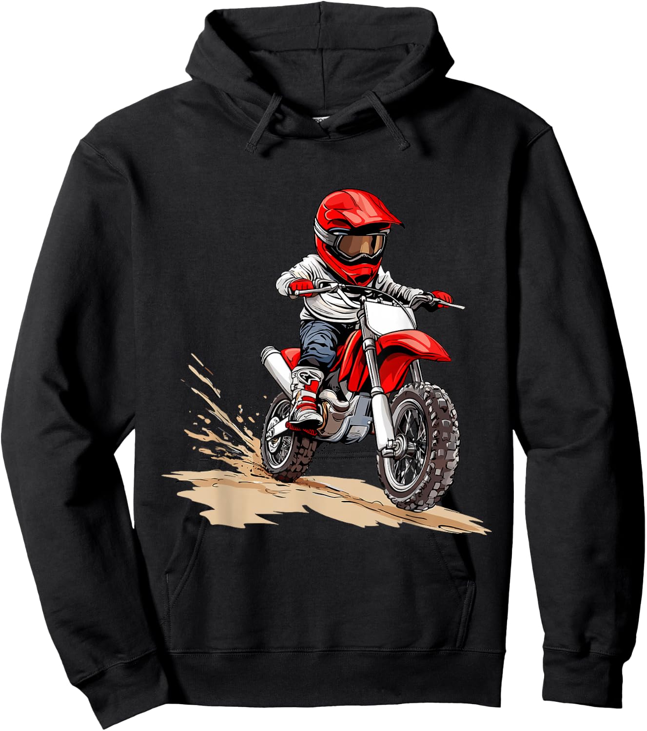 Kids Dirt Bike Hoodie - Hoodie | Black