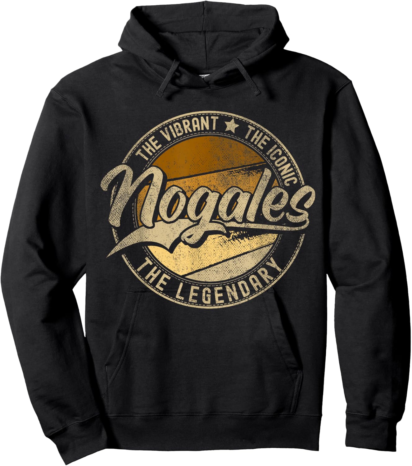 Nogales AZ | Arizona | Vintage Distressed Hoodie - Hoodie | Black