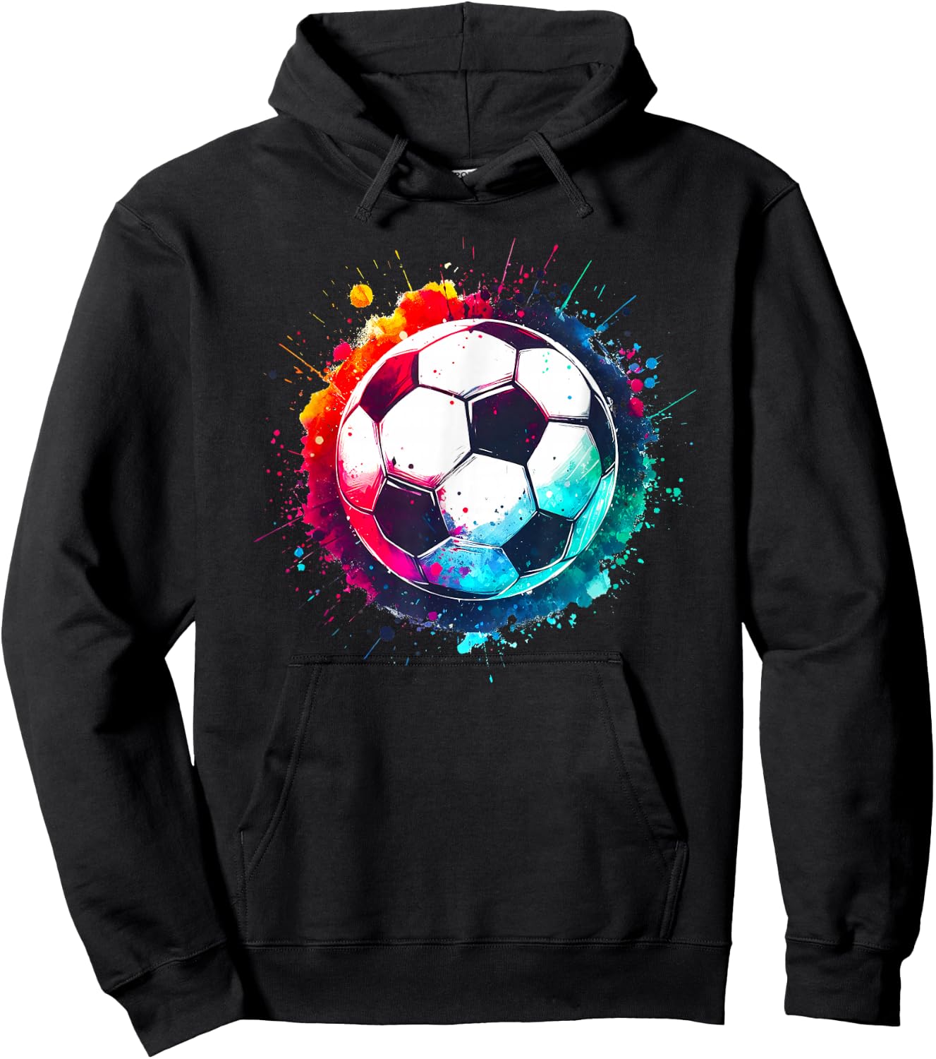 Tie Dye Football for All Football Lovers, Men, Women and Hoodie - Hoodie | Black