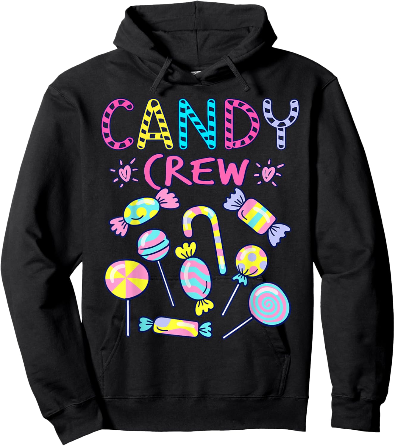Candy Crew Party Costume Candy Sweetie Candy Squad Hoodie - Hoodie | Black