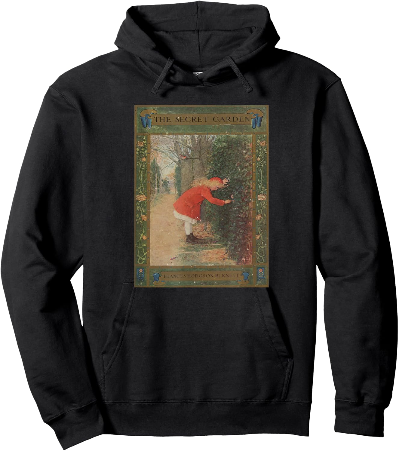 The Secret Garden Book Cover Hoodie - Hoodie | Black