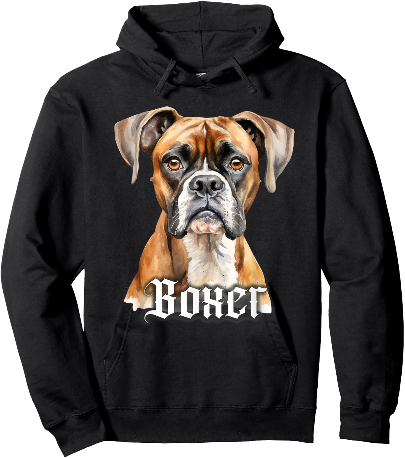 Boxer Dog Hoodie - Hoodie | Black