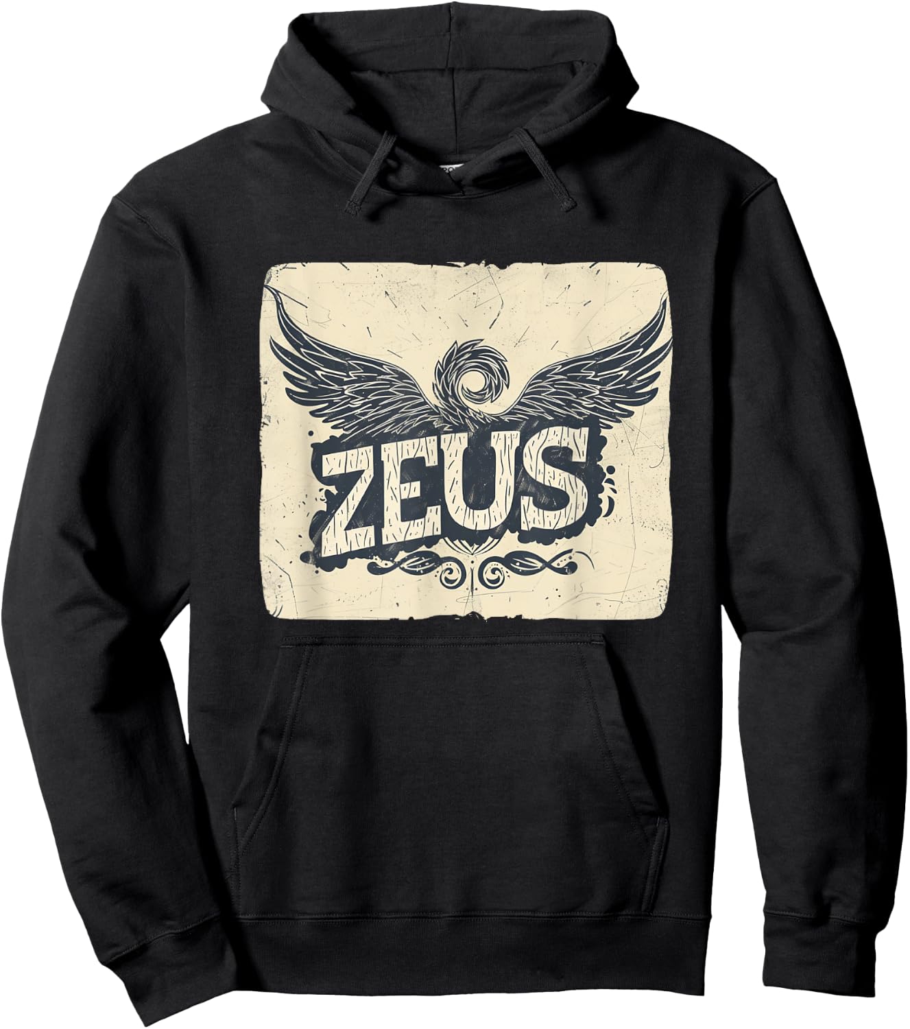 Epic Zeus Graphic for a Bold and Mighty Look Hoodie - Hoodie | Black