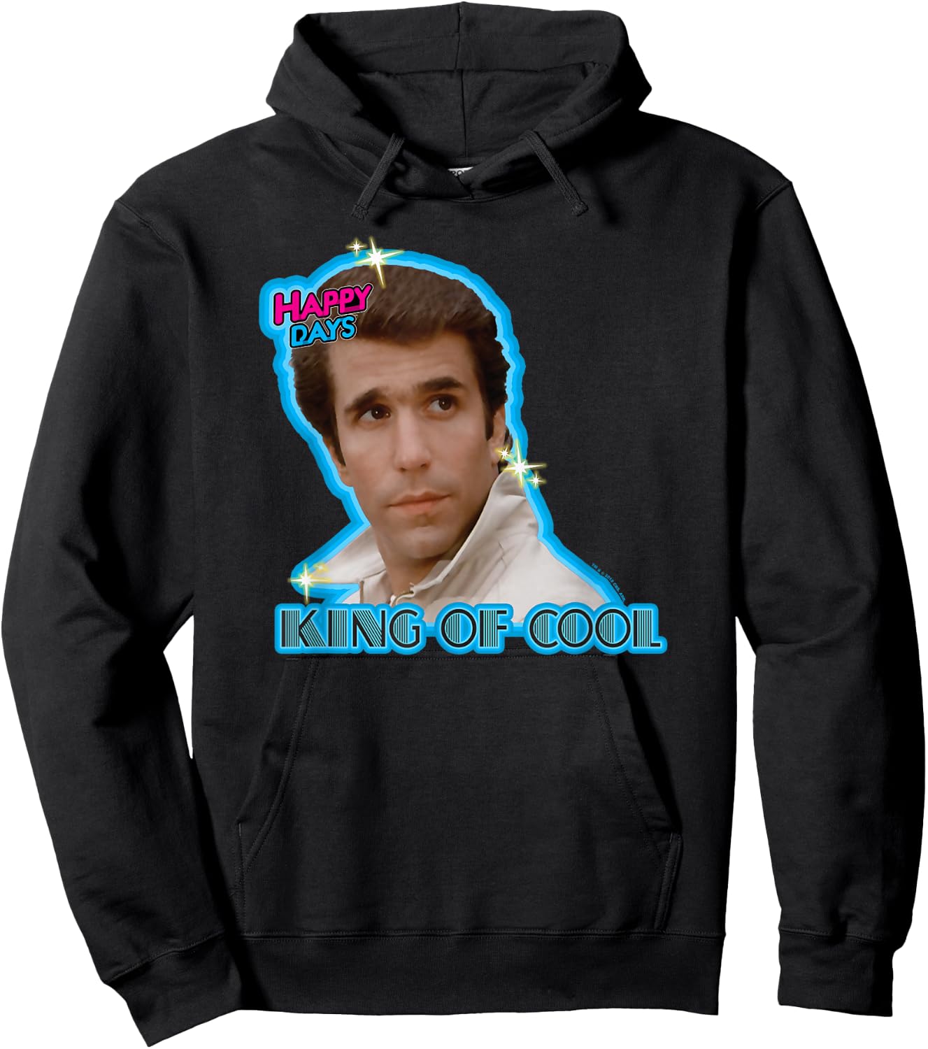 Happy Days - Fonzie King of Cool Hoodie - Hoodie | Black