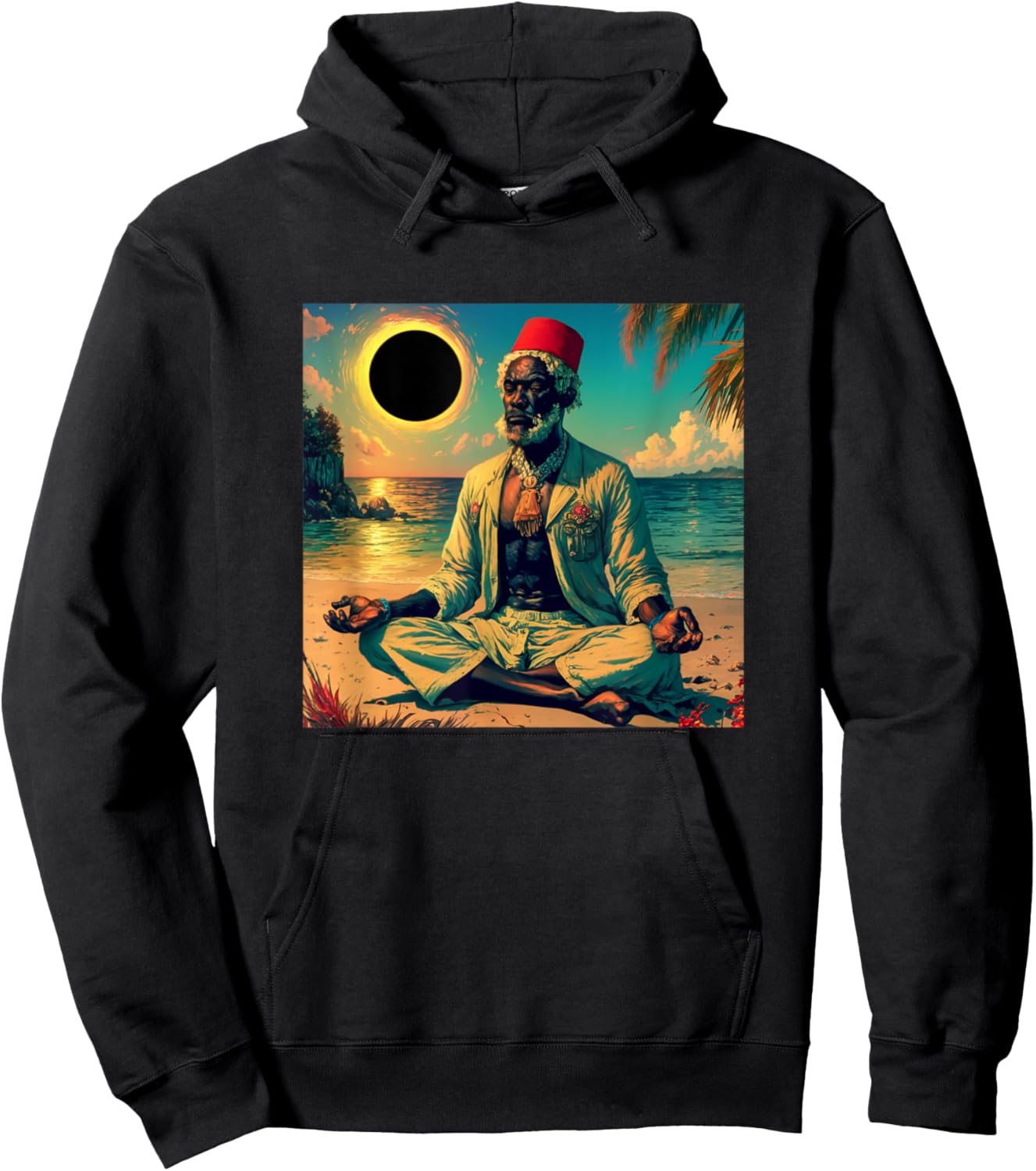 Moslim Moorish King - Moorish American God Body Of Melanin Hoodie - Hoodie | Black