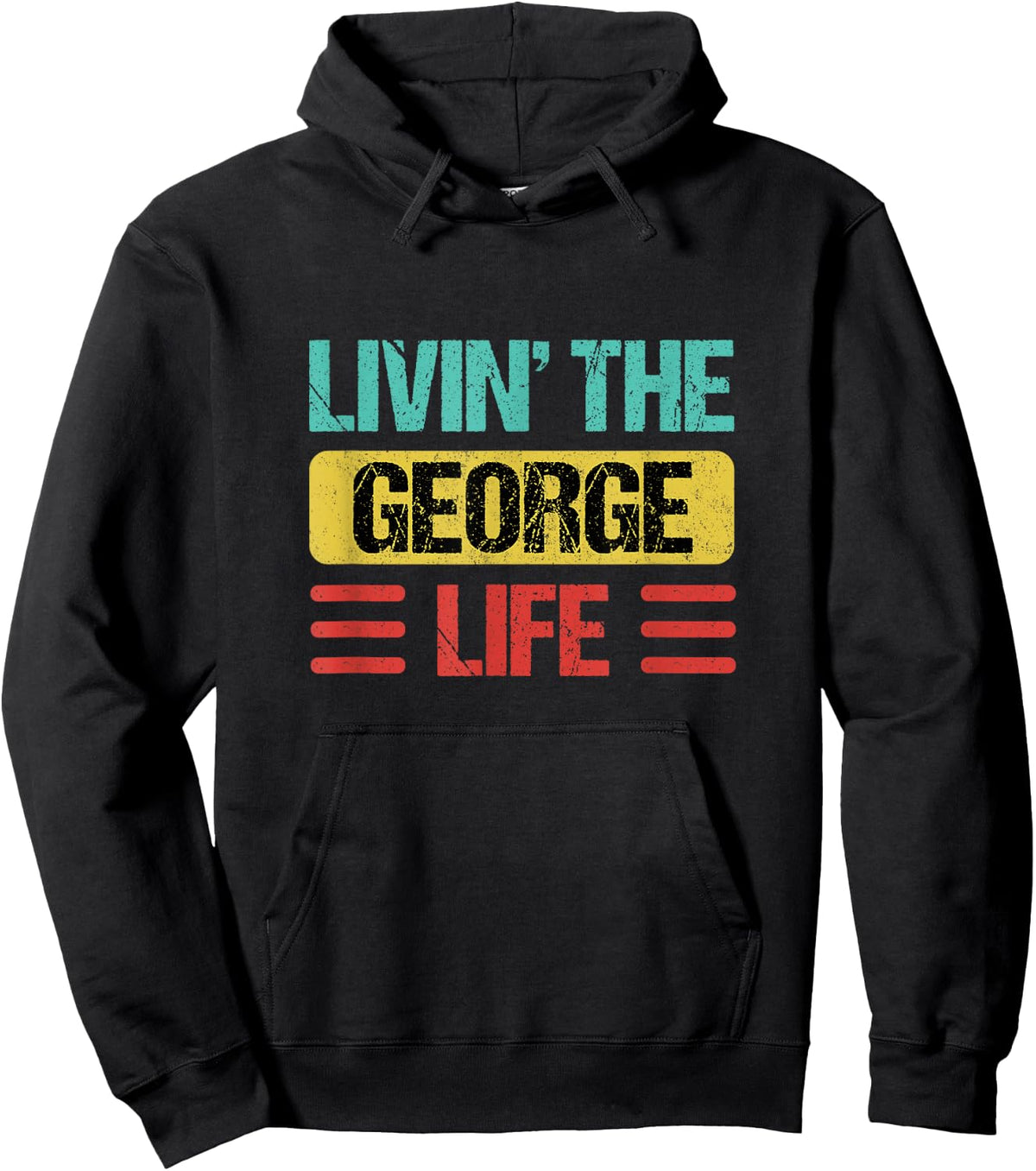 George Name Hoodie - Hoodie | Black